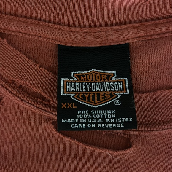 Distressed Harley-Davidson t shirt - Picture 3 of 3